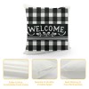  Fall Buffalo Plaid pillow Covers pillow Case Black and White Grid Square Farmhouse Cushion Cover for Sofa Couch Bedroom ()