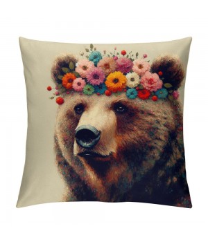 Lovely pillow Covers Cute Animals with Throw pillow Case Cushion Cover Home Sofa Decorative