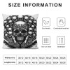 Retro White Head Throw pillow Covers Halloween Party Decorative Couch Cushion Cover Skull pillow Case