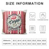 Ulloord Movie Theater Time Throw pillow Covers Fresh Popcorn Icons Decorative pillowcase Red and White Stripe Cushion Case Cover Home Decor for Couch