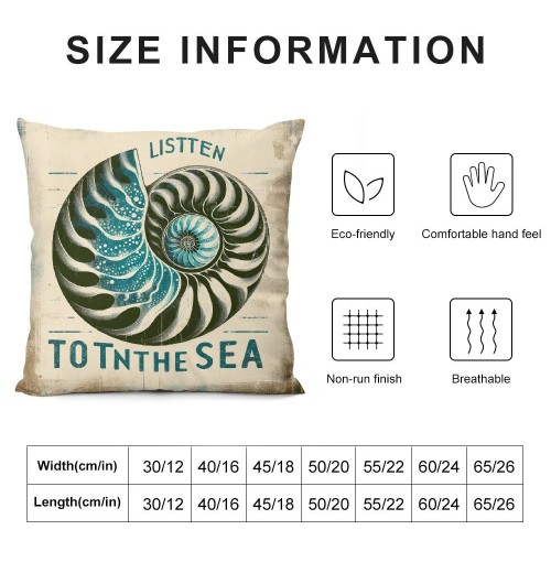 Ulloord Vintage Ocean Beach Starfish Coral Throw pillow Covers Sea Marine Animals Coastal Nautical pillowcase Home Sofa Chair Decor Cushion Case Cover