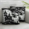  Halloween pillow Covers Happy Halloween with &nbsp;Castle Pumpkin pillow Case Ghost with Cushion Cover Decorative Home