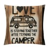 Ulloord Love Themed pillowcase Decorations for Home, Love is Staying Together After Parking The Throw pillow Cover , Valentine’s Day Gifts, Wedding