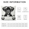 Ulloord Hope You Like Boxers Dog Themed pillowcase Decorations for Home, Funny German Boxer Dog Love Throw pillow Cover, Boxer Dog Lover Gifts, Boxer Mom Gifts