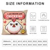 Ulloord Farmhouse Chicken Themed pillowcase Decorations for Home, I Just Freaking Love Chickens Okay Chicken Throw pillow Cover, Chicken Lover Gifts, Farmer Girl Woman Gifts