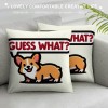 Ulloord Butt Reversible Throw pillow Case Cover, Funny Quote Cute Butt Ass Decorations for Home Bedroom Girl Room Dorm Office, Gifts for Lovers