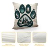 Ulloord Camper Themed pillowcases Decorations for Home, Camper Quotes You Me and The Dogs Throw pillow Covers, Dog Lover Gifts, Camping Camper Gifts