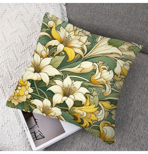 Ulloord Throw pillow Covers Rustic Flower Decorative pillow Cases Cushion Cases Toss Throw pillowcase