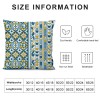 Ulloord Modern Throw pillow Covers Home Sweet Home Decorative pillow Cover Geometry pillow Cases Navy Yellow Cushion Cover Sofa Outdoor Farmhouse pillows Cover