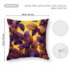  Throw pillow Covers for Couch and Bed Leaves of Palm Tree Growth Ecology Botany Decorative Square Home Decor Accent pillow Case Purple-Brown