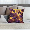  Throw pillow Covers for Couch and Bed Leaves of Palm Tree Growth Ecology Botany Decorative Square Home Decor Accent pillow Case Purple-Brown