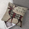 Ulloord Christmas pillow Covers Red Black Buffalo Plaids pillow Covers Cushion Case Throw pillow Cases for Christmas Sofa Couch