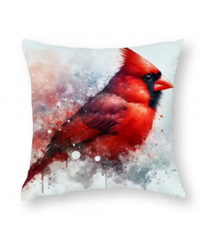 pillow Covers Christmas Cardinal Bird Decorative Throw pillow Covers Super Soft pillowcases Cushion Cover Home Office Sofa Car Decor