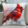 pillow Covers Christmas Cardinal Bird Decorative Throw pillow Covers Super Soft pillowcases Cushion Cover Home Office Sofa Car Decor