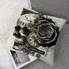 Halloween Skull pillow Covers Home Decoration Square Throw pillow Case Cushion Cover Skull Laciness Retro Style Toss Throw pillowcase for Home Halloween Party Gifts(Skull)