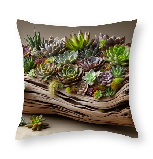 Ulloord  Throw pillow Covers Tropical Succulent Plant pillow Cover Decorative Home pillow Case Summer Leaves Green Theme Cushion Cover Decor Sofa Couch