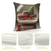  Merry Christmas pillow Covers Christmas Tree with Quote Decorative Throw pillow Cover Cushion Case Black Throw pillowcase (&amp;)