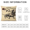 Animal Dog &amp; Longing for a Valentine Home Decorative Throw pillow Case Cushion Cover for Sofa Couch