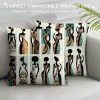  pillow Covers Vintage Colorful Women Art Painting Throw pillow Case Cushion Covers Home Decorative Throw pillowcases