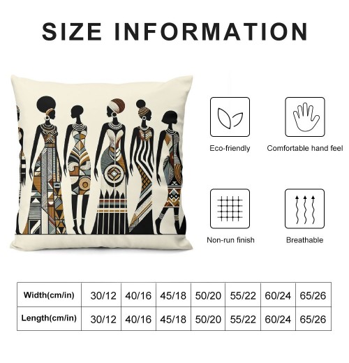  Throw pillow Covers Ethnic Series Vintage Tribe Lady Art Painting Style Decorative Cushion Cases Outdoor pillowcases Home Decor