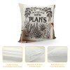 Ulloord Green Leaves pillow Covers Tropical Palm Leaf with Quote Life is Better with Plants Decorative Throw pillow Case Summer Cactus Cushion Cover for Home Sofa