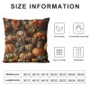 Ulloord pillow Covers Pumpkin Sunflower Fall Leavers Scarecrow Wreath Decorative Throw pillow Cover Vintage Wood Grain pillowcase Cushion Cover