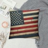 Ulloord  Throw pillow Covers Retro Rustic Wood Background with Vintage USA American Flag Decorative pillow Covers for Independence Day pillow Case Cushion Cover Home Bed Couch