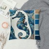 Ulloord  Throw pillow Covers Ocean Marine Animal Set Outdoor Decorative pillow Cases Cushion Cover for Home Sofa Office