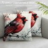 Ulloord pillow Covers Christmas Bird Decorative Throw pillow Covers Super Soft pillowcases Cushion Cover Home Office Sofa Car Decor