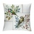 Ulloord  Vintage Watercolor Animal Birds Decorative Farmhouse pillow CoverAdorable Birds&nbsp;are Singing&nbsp;Square Outdoor Throw pillow Cushion Cover