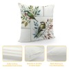 Ulloord  Vintage Watercolor Animal Birds Decorative Farmhouse pillow CoverAdorable Birds&nbsp;are Singing&nbsp;Square Outdoor Throw pillow Cushion Cover