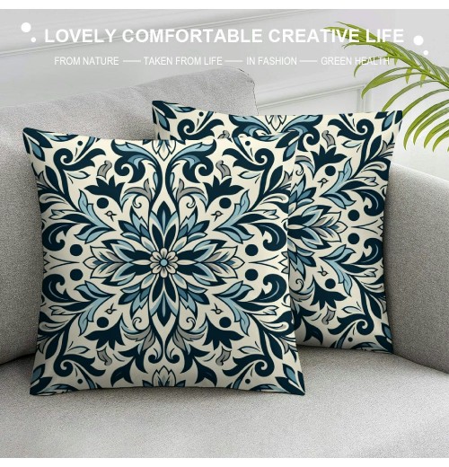  Floral pillow Covers, Gray Geometric Modern Abstract Decorative pillow Covers, pillow Cushion Cases for Room Sofa Bed Home Decor