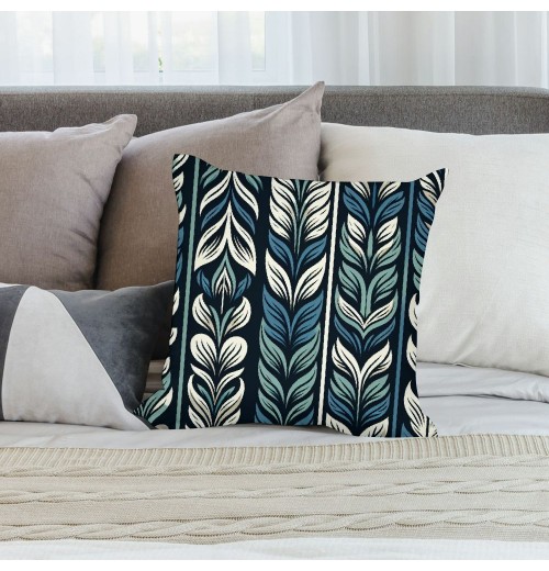 Ulloord Geometric Home Decorative pillow Covers Inches Modern Pattern pillow Cover Blue Green pillow Cases Square Indoor Outdoor Cushion Cover for Sofa Bedroom