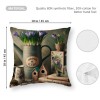 Ulloord Throw pillow Covers Spring Wild Flower Purple Lavender Garden Backyard Decorative Square Rustic Throw pillowcase Cushion Cover