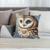 Ulloord  pillow Covers Super Soft Cute Animal Owl Throw pillow Covers Winter Snow Decor pillowcase Cushion Cover