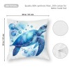 Ulloord Sea Turtle Throw pillow Cover Summer Ocean Beach Theme Decor Cushion Case Super Soft Marine Animals Decorative pillow Covers for Home Sofa Couch