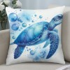 Ulloord Sea Turtle Throw pillow Cover Summer Ocean Beach Theme Decor Cushion Case Super Soft Marine Animals Decorative pillow Covers for Home Sofa Couch