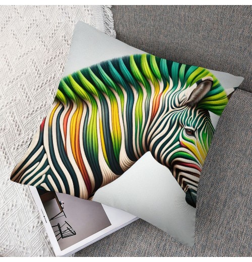 Ulloord &nbsp; Throw pillow Covers Watercolor Animal Head Modern pillow Covers Home Decor Cushion Cover&nbsp; pillow Cover Square Black and White pillow Case