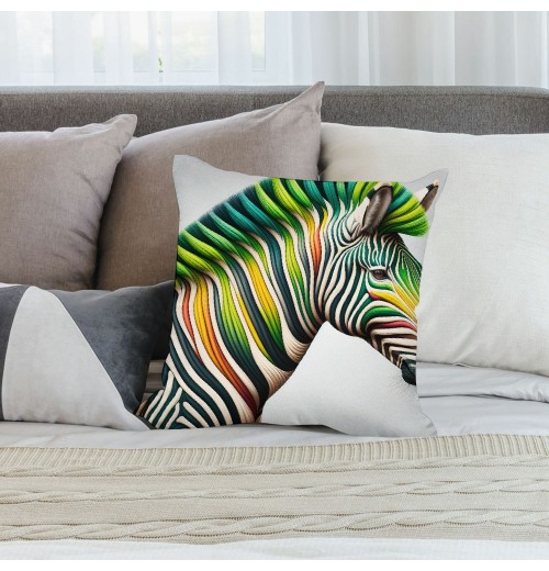 Ulloord &nbsp; Throw pillow Covers Watercolor Animal Head Modern pillow Covers Home Decor Cushion Cover&nbsp; pillow Cover Square Black and White pillow Case