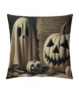 Ulloord Halloween Decor pillow Covers Halloween Decorations Pumpkin Witch Farmhouse Cat Ghost Outdoor Black Fall pillows Decorative Throw Cushion Case for Home Couch