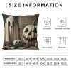 Ulloord Halloween Decor pillow Covers Halloween Decorations Pumpkin Witch Farmhouse Cat Ghost Outdoor Black Fall pillows Decorative Throw Cushion Case for Home Couch