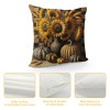 Ulloord Fall Decor pillow Covers Pumpkin Farmhouse Decorations Pumpkin Sunflower Farm Truck Throw Cushion Case for Fall Thanksgiving Home Decorative pillows