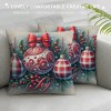 Ulloord Christmas Throw pillow Covers, Xmas Tree Farmhouse Holiday Cushion Case for Home Couch Decoration