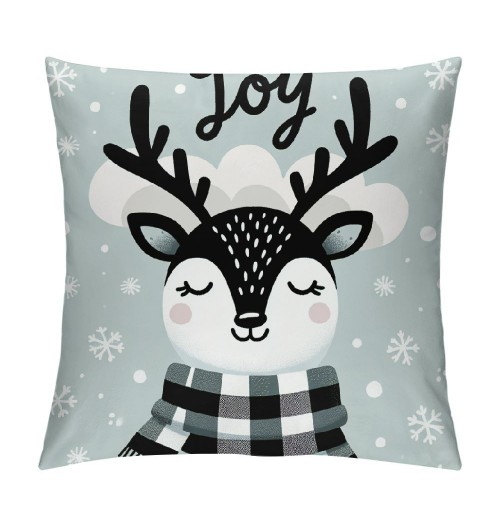 Ulloord Christmas pillow Covers Farmhouse Christmas Decorations Snowman Winter Holiday Decor Stripes Throw Cushion Case for Home Couch