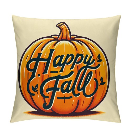 Ulloord  Pumpkin Halloween Throw pillow Cover Farmhouse Autumn Cushion Case for Sofa Couch Linen