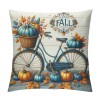 Ulloord Fall Decor pillow Covers Thanksgiving Blue Pumpkin Farmhouse Decorations Thankful Farm Outdoor Fall pillows Decorative Throw Cushion Case for Home Couch