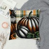 Ulloord Fall Decor pillow Covers Thanksgiving Farmhouse Decorations Orange Pumpkin Outdoor Happy Decorative Throw Cushion Case for Home Couch