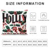 Ulloord Christmas pillow Covers Farmhouse Christmas Decorations Wreath Holiday Decor Throw Cushion Case for Home Couch