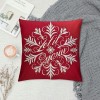 Ulloord Red Christmas pillow Covers Farmhouse Christmas Decorations Merry Christmas Winter Holiday Decor Throw Cushion Case for Home Couch