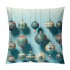 Ulloord  Blue Christmas pillow Covers Farmhouse Christmas Decorations Merry Christmas FA La La Winter Holiday Decor Throw Cushion Case for Home Couch